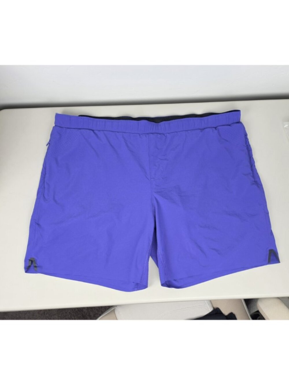 Rhone 7" Swift Training Shorts Lined Athletic Stretch Indigo Purple Blue XXL
